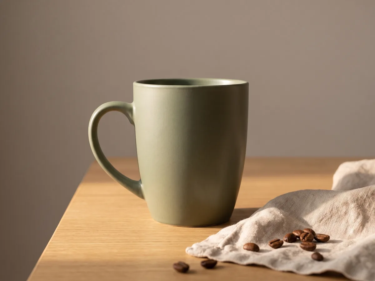 Keramiktasse, professionell mit KI erstellt